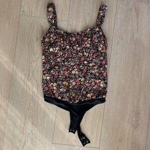 Abercrombie Floral Orange Bodysuit